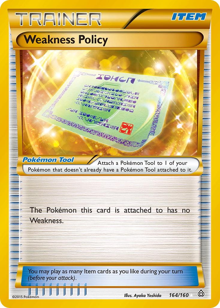 Weakness Policy – Primal Clash 164/160 Pokémon card