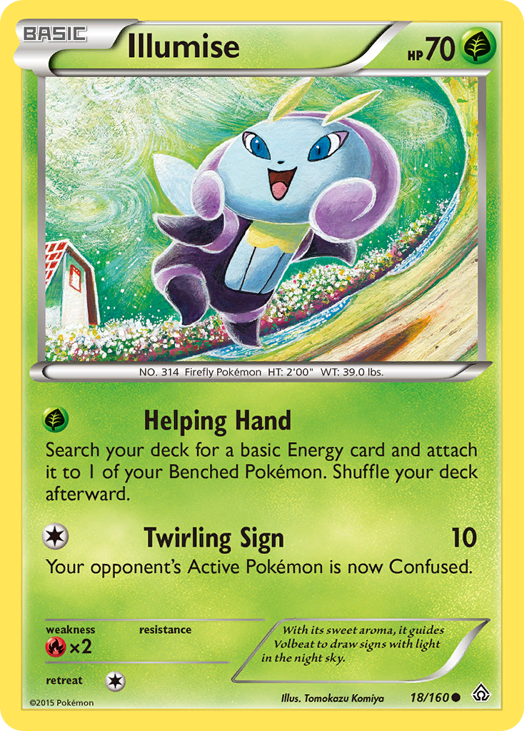 Illumise – Primal Clash 18/160 Pokémon card