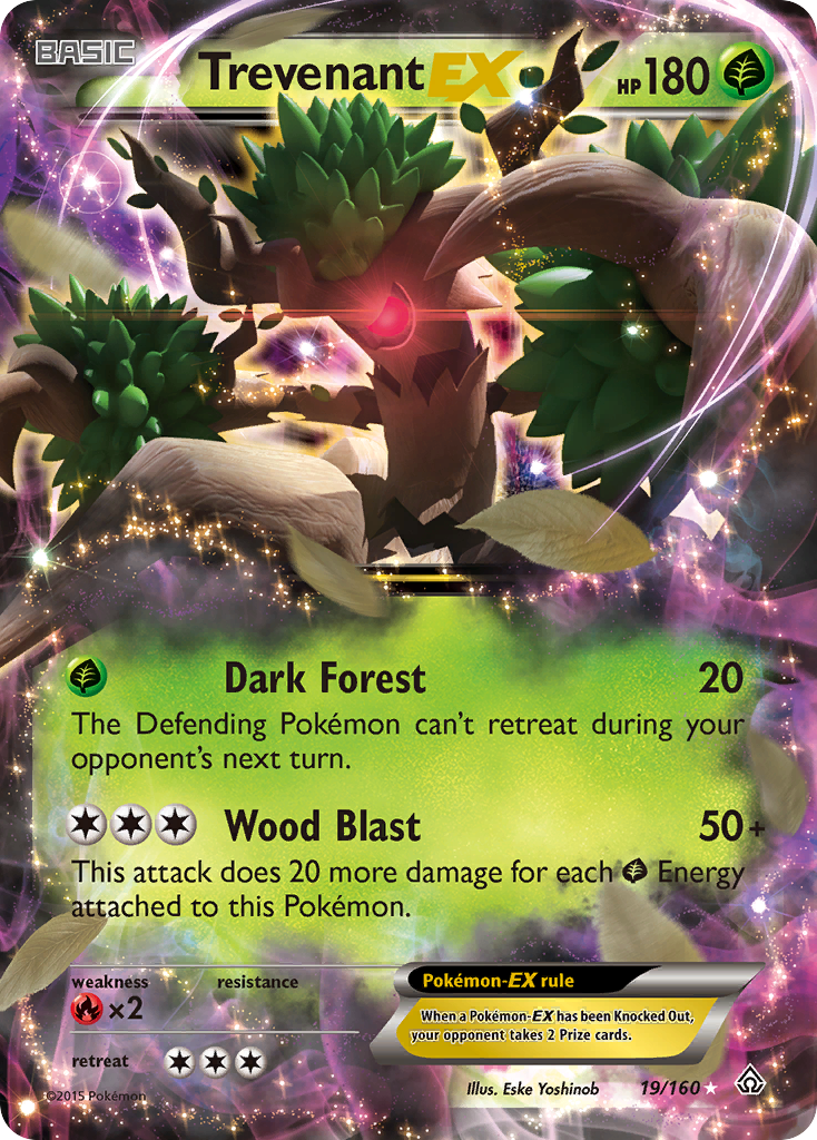 Trevenant-EX – Primal Clash 19/160 Pokémon card