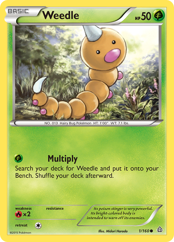 Weedle – Primal Clash 1/160 Pokémon card