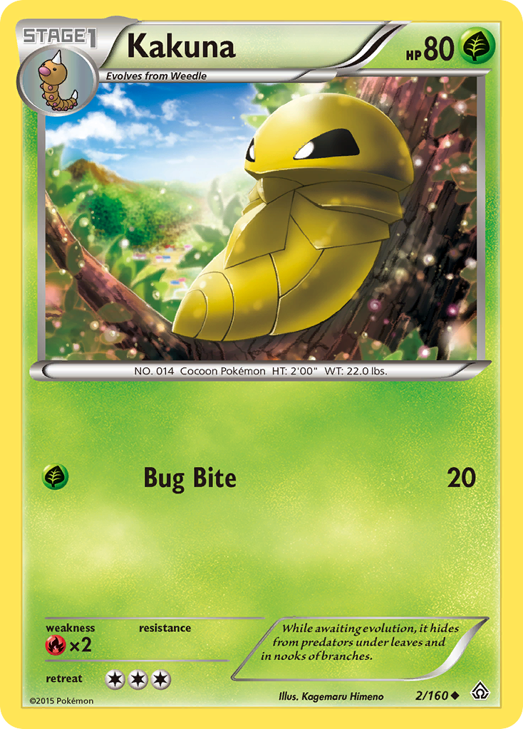 Kakuna – Primal Clash 2/160 Pokémon card