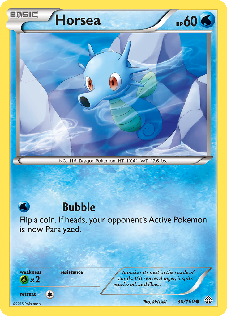 Horsea – Primal Clash 30/160 Pokémon card