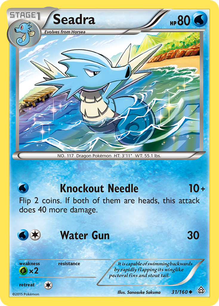 Seadra – Primal Clash 31/160 Pokémon card