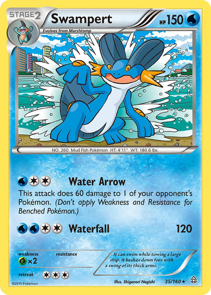 Swampert – Primal Clash 35/160 Pokémon card