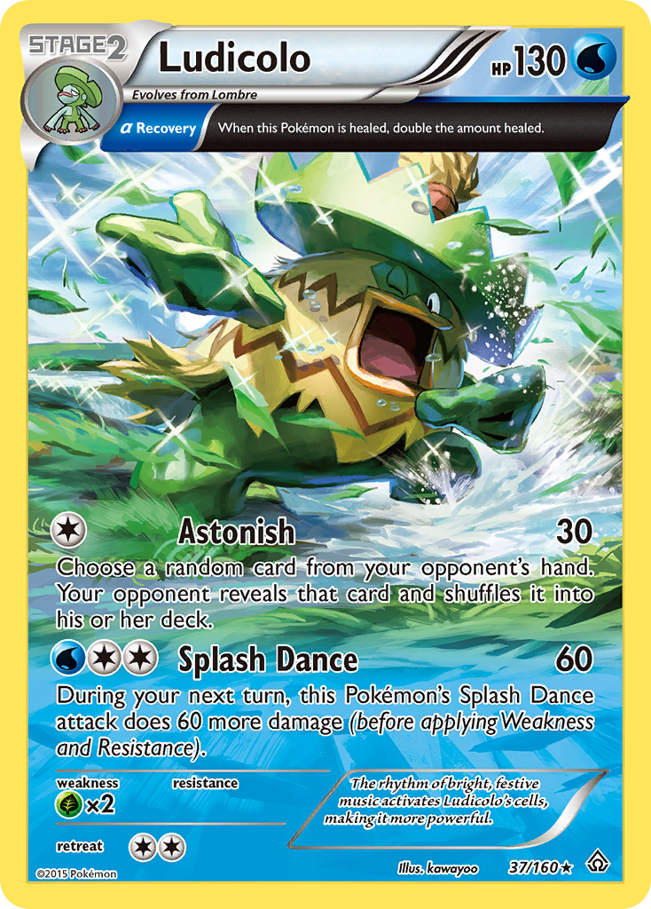 Ludicolo – Primal Clash 37/160 Pokémon card