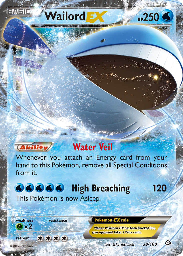 Wailord-EX – Primal Clash 38/160 Pokémon card