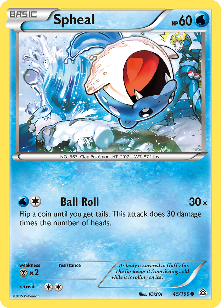 Spheal – Primal Clash 45/160 Pokémon card