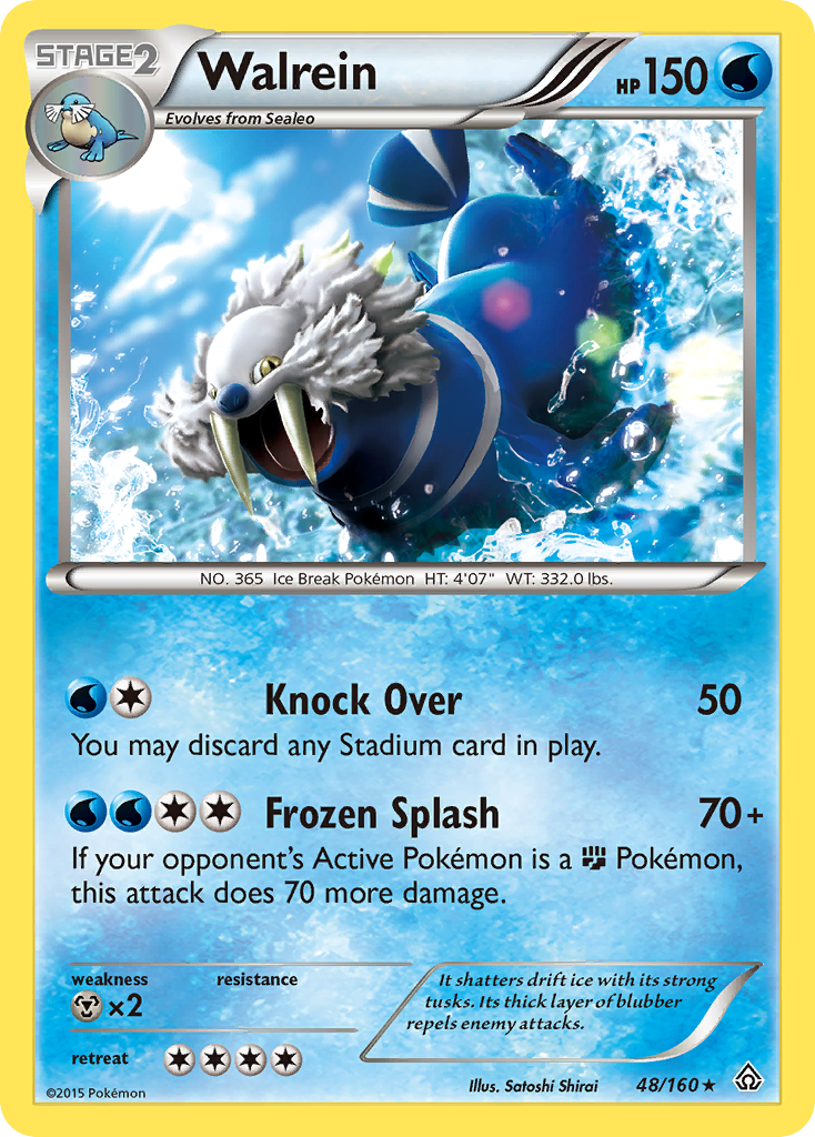Walrein – Primal Clash 48/160 Pokémon card