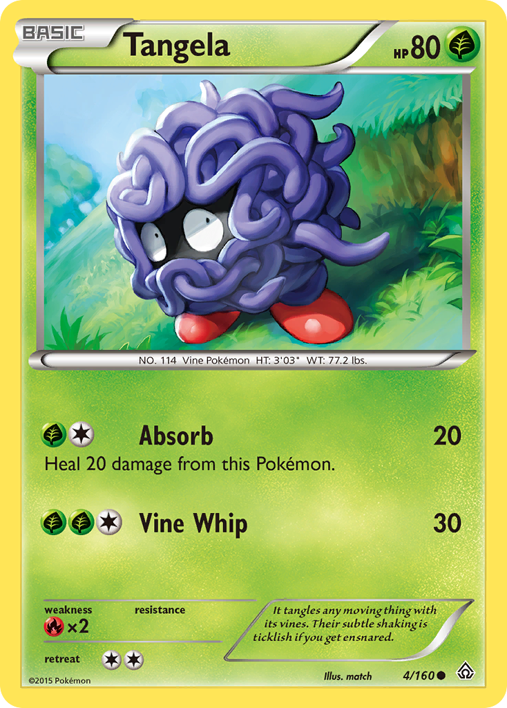 Tangela – Primal Clash 4/160 Pokémon card