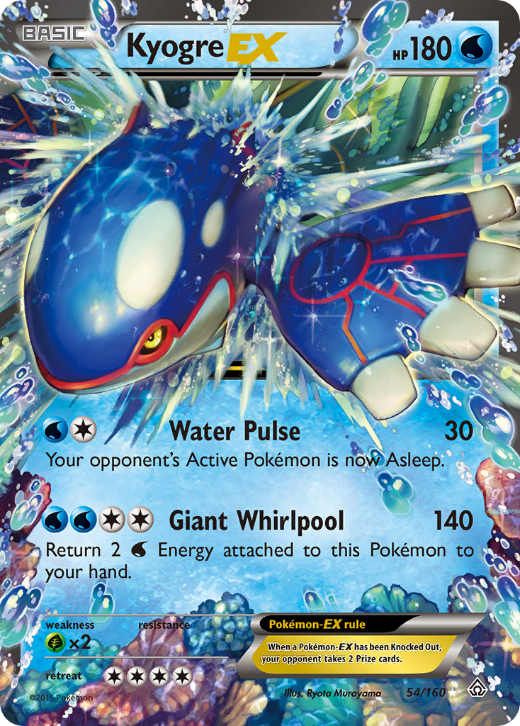 Kyogre-EX – Primal Clash 54/160 Pokémon card