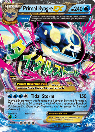 Primal Kyogre-EX - Primal Clash 55