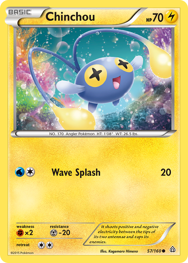 Chinchou – Primal Clash 57/160 Pokémon card