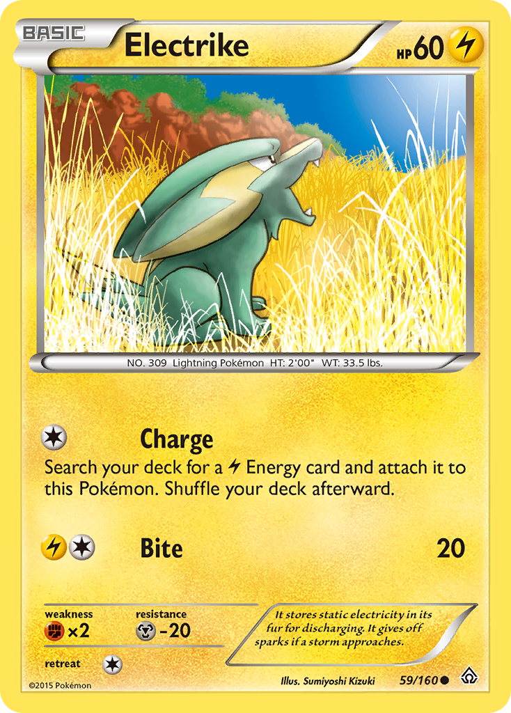 Electrike – Primal Clash 59/160 Pokémon card