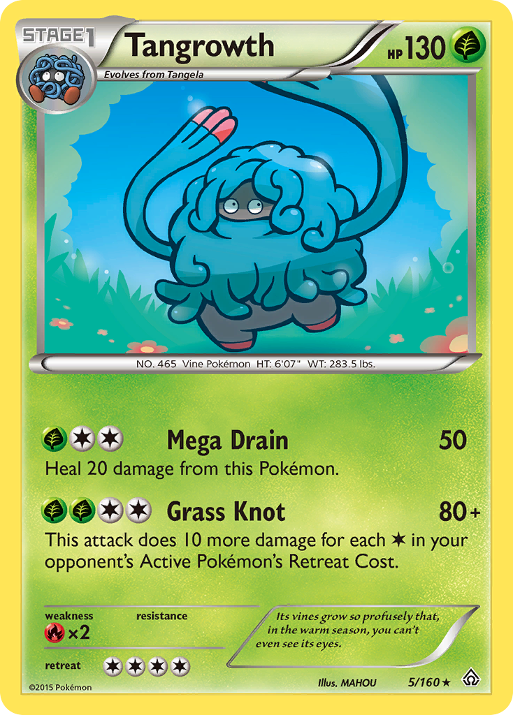 Tangrowth – Primal Clash 5/160 Pokémon card