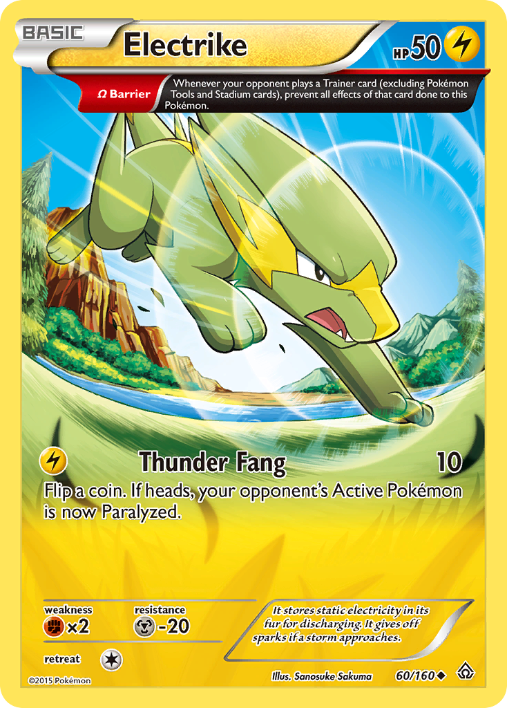Electrike – Primal Clash 60/160 Pokémon card
