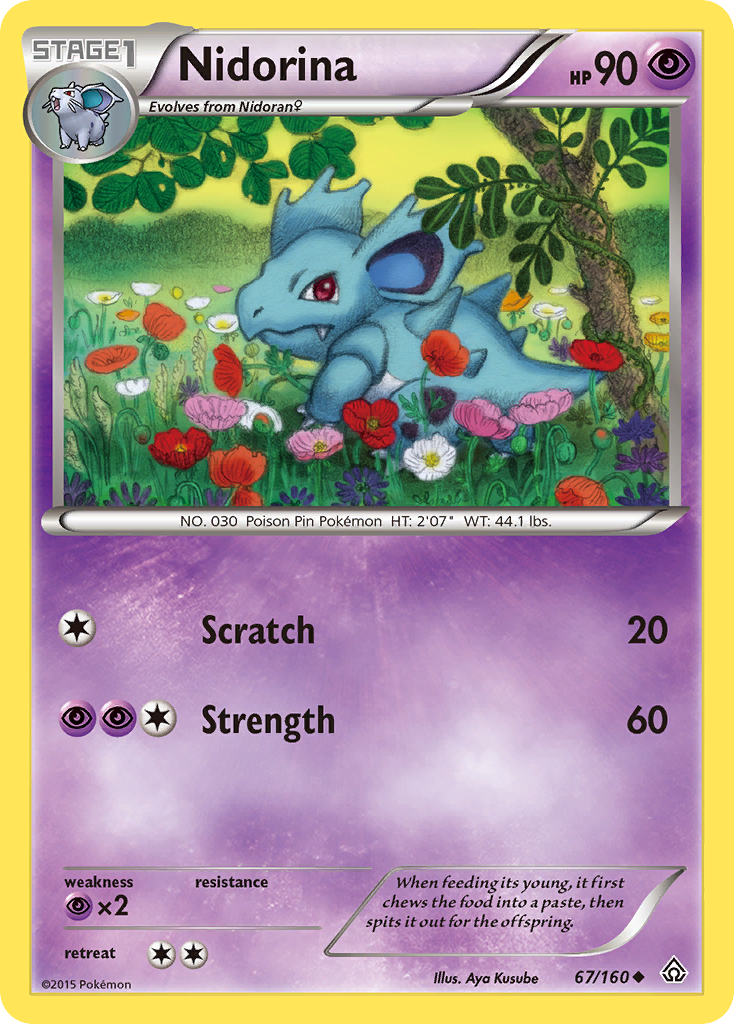 Nidorina – Primal Clash 67/160 Pokémon card