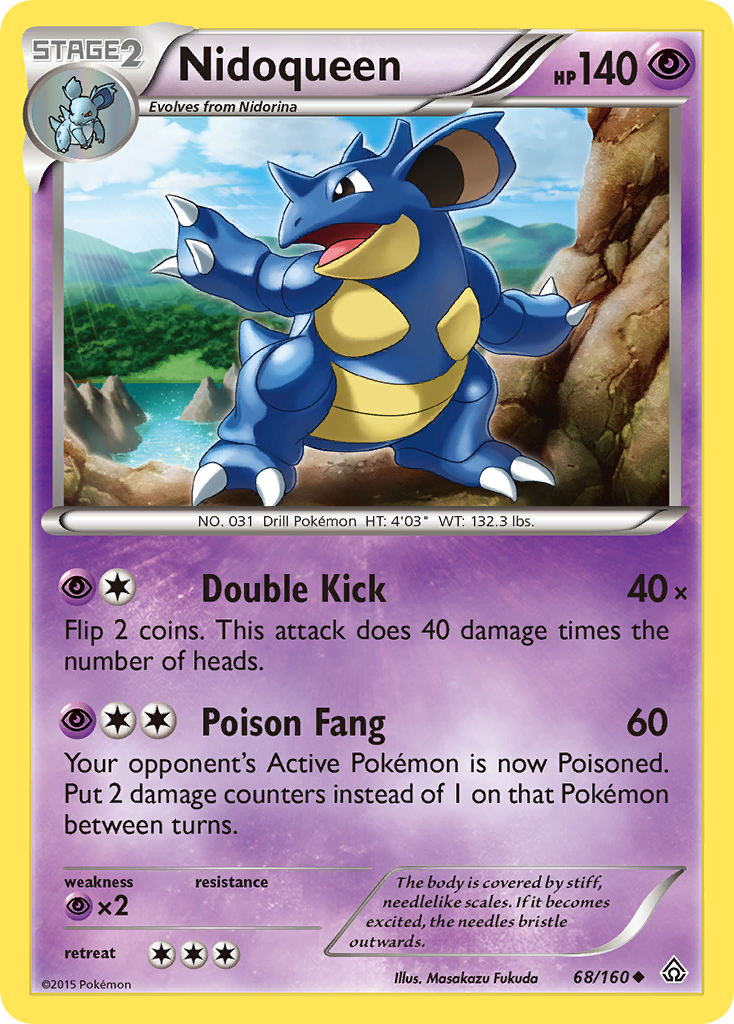 Nidoqueen – Primal Clash 68/160 Pokémon card