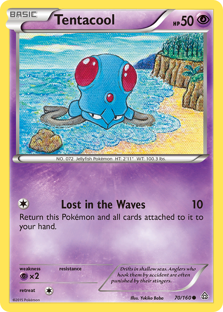Tentacool – Primal Clash 70/160 Pokémon card
