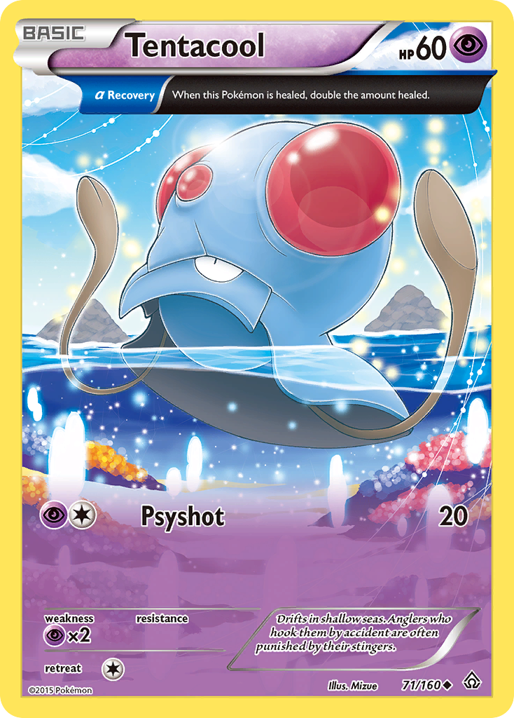 Tentacool – Primal Clash 71/160 Pokémon card