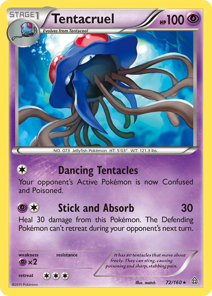 Tentacruel – Primal Clash 72/160 Pokémon card