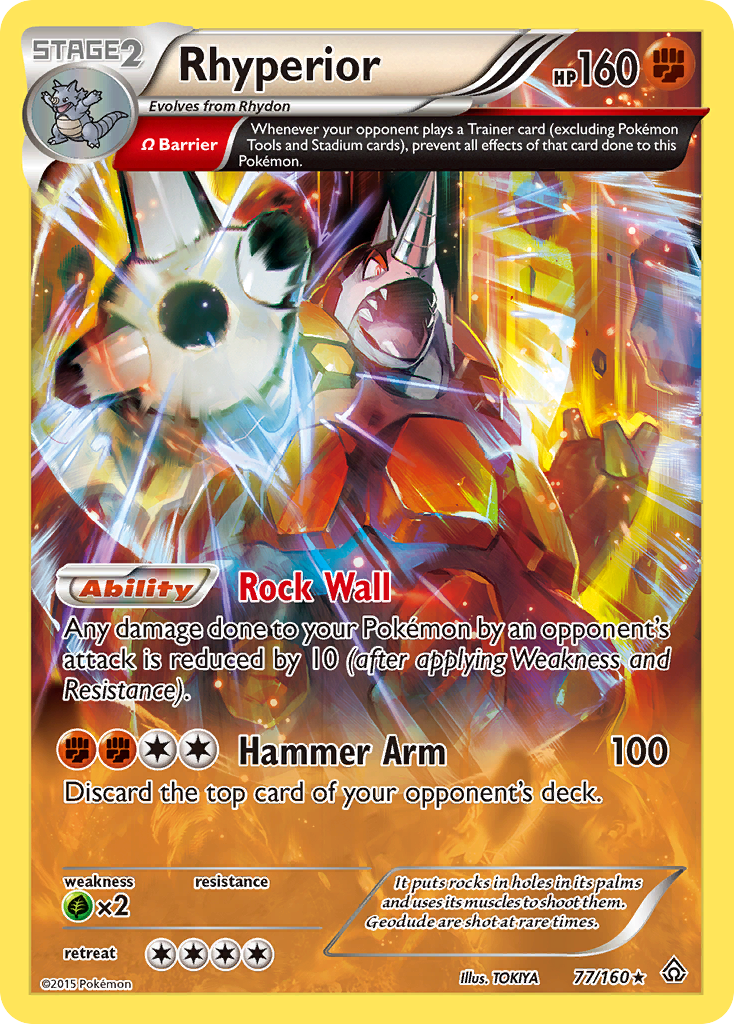 Rhyperior – Primal Clash 77/160 Pokémon card