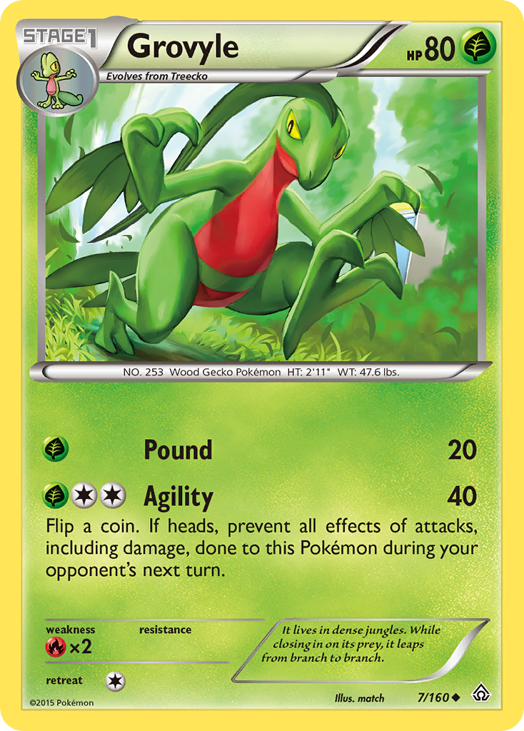 Grovyle – Primal Clash 7/160 Pokémon card