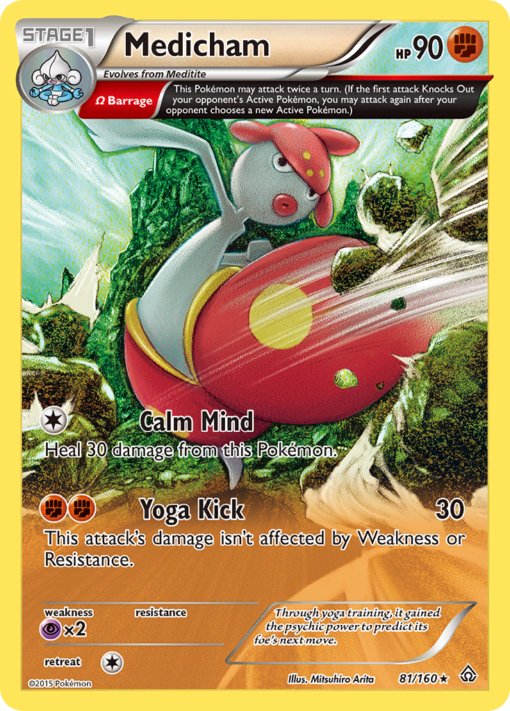 Medicham – Primal Clash 81/160 Pokémon card