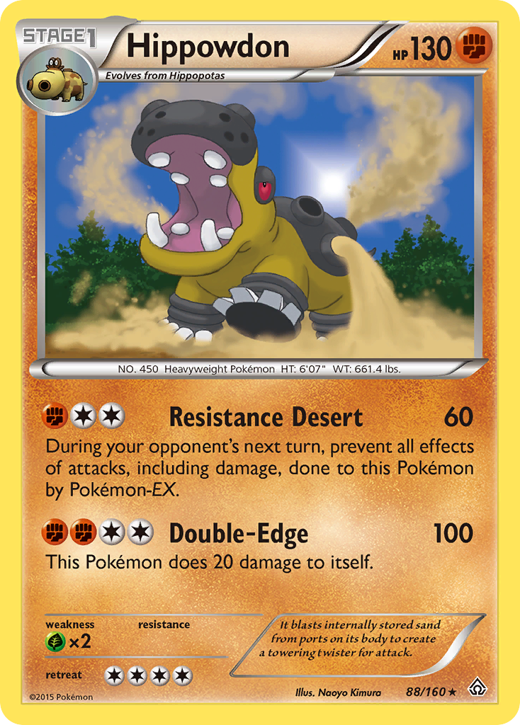 Hippowdon – Primal Clash 88/160 Pokémon card