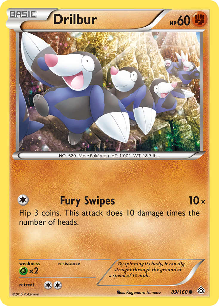 Drilbur – Primal Clash 89/160 Pokémon card
