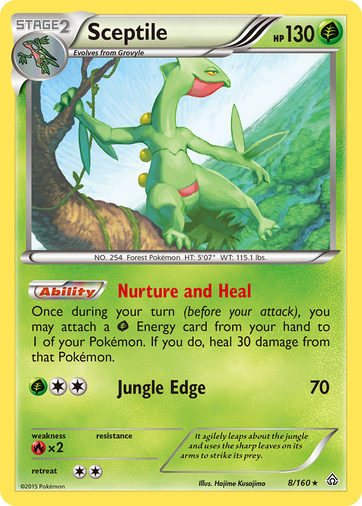 Sceptile – Primal Clash 8/160 Pokémon card