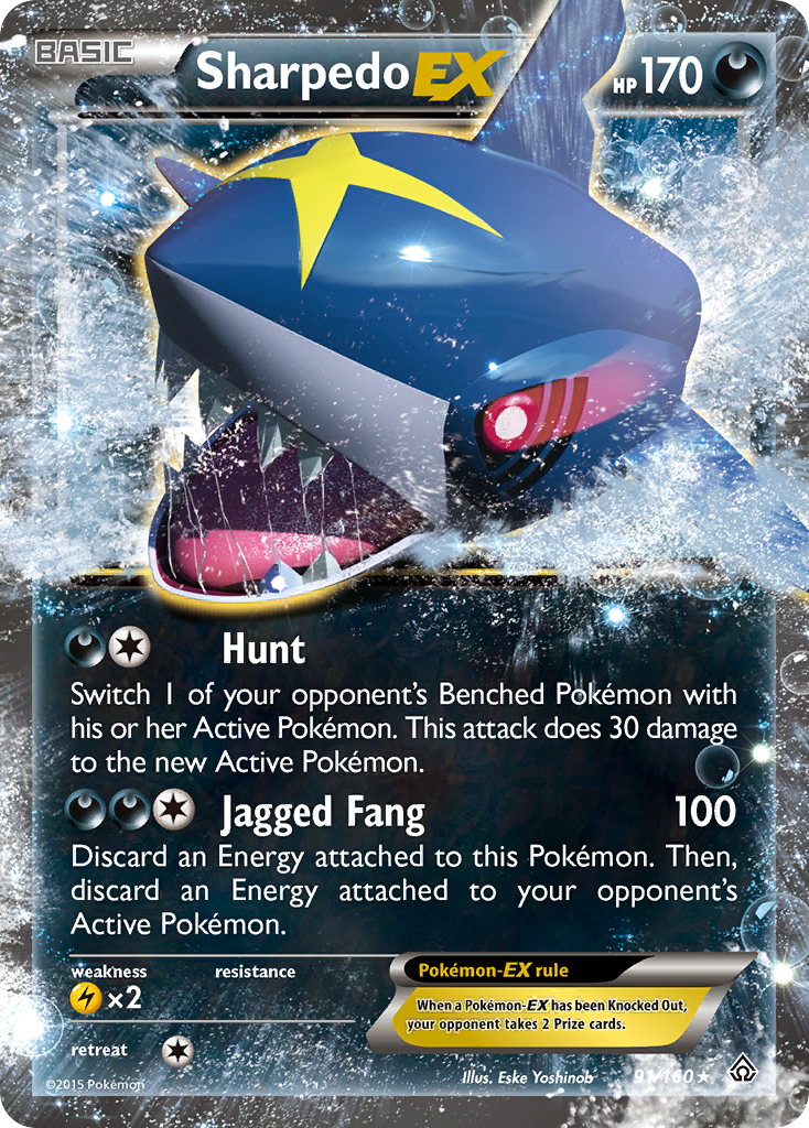 Sharpedo-EX – Primal Clash 91/160 Pokémon card