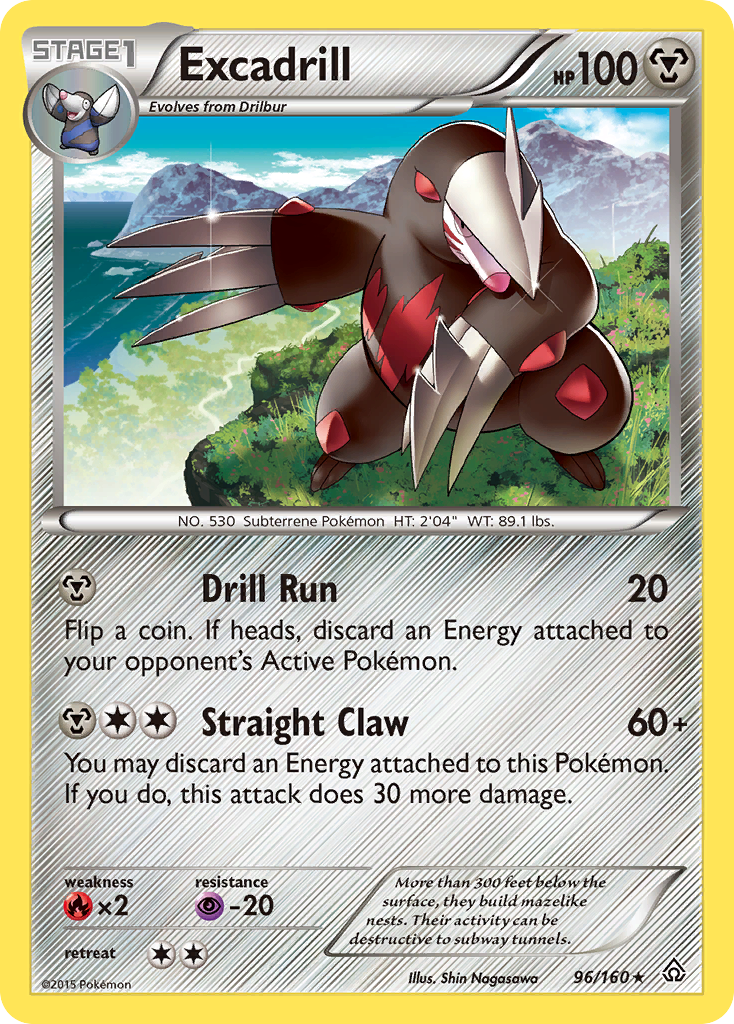 Excadrill – Primal Clash 96/160 Pokémon card