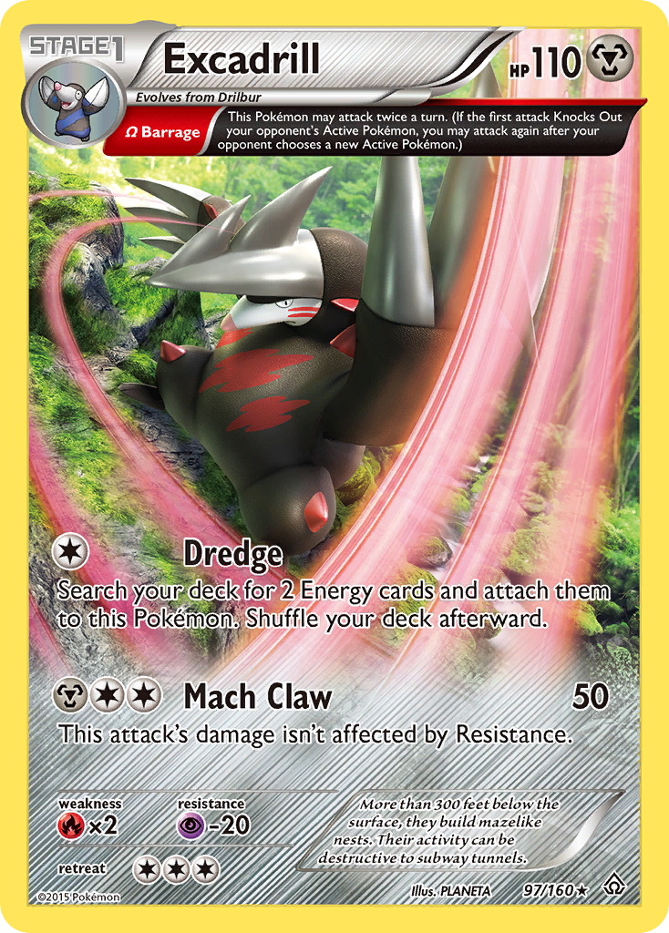 Excadrill – Primal Clash 97/160 Pokémon card