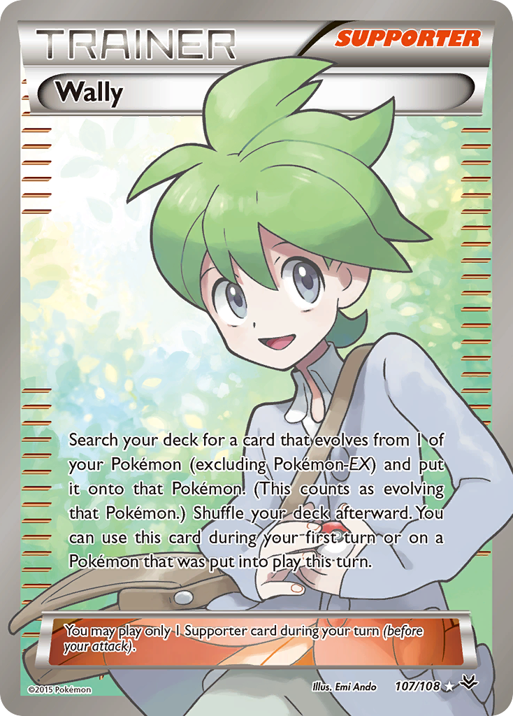 Wally – Roaring Skies 107/108 Pokémon card