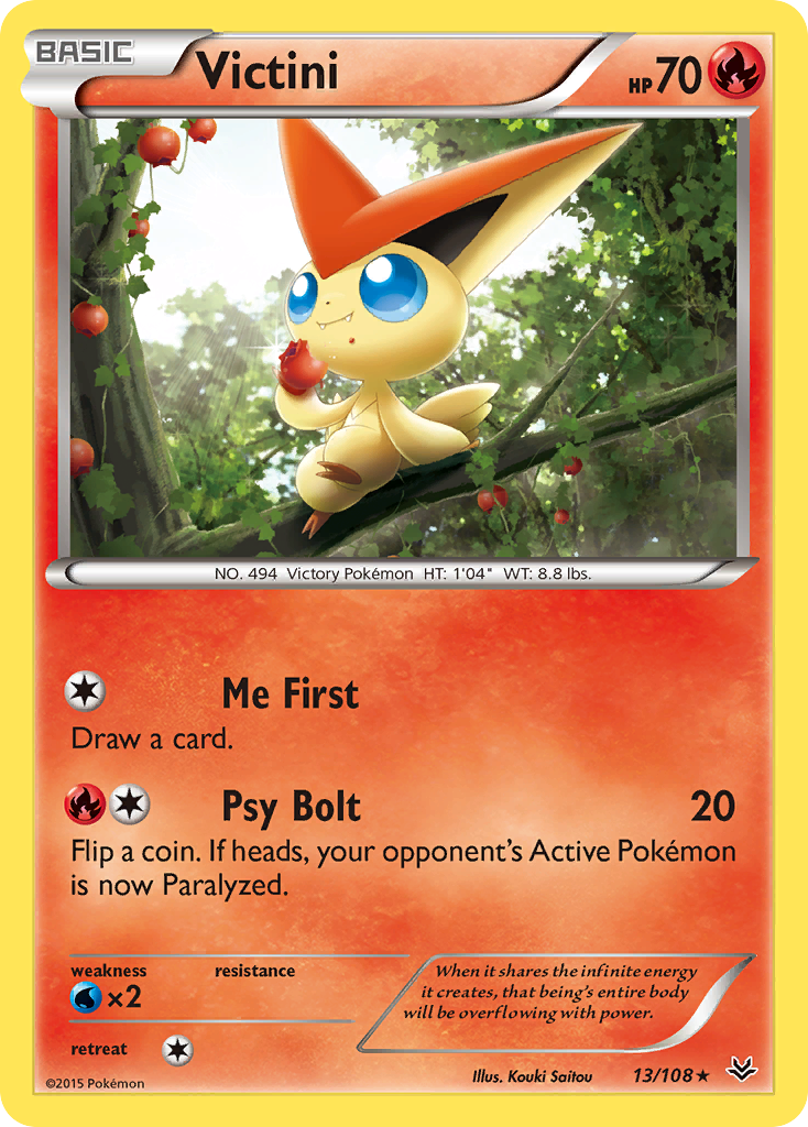 Victini – Roaring Skies 13/108 Pokémon card