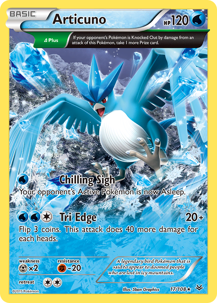 Articuno – Roaring Skies 17/108 Pokémon card