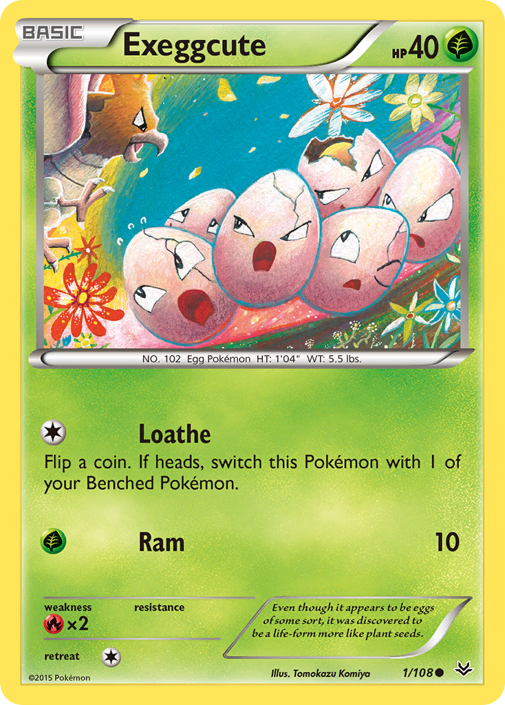 Exeggcute – Roaring Skies 1/108 Pokémon card