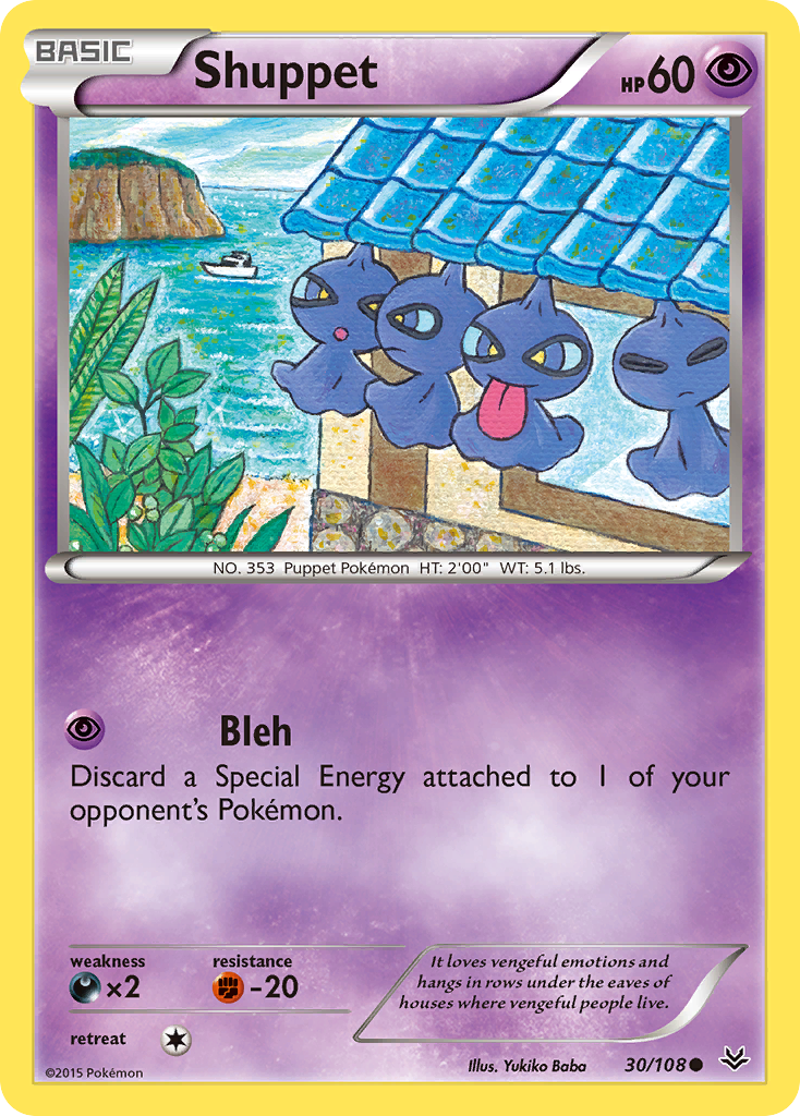 Shuppet – Roaring Skies 30/108 Pokémon card