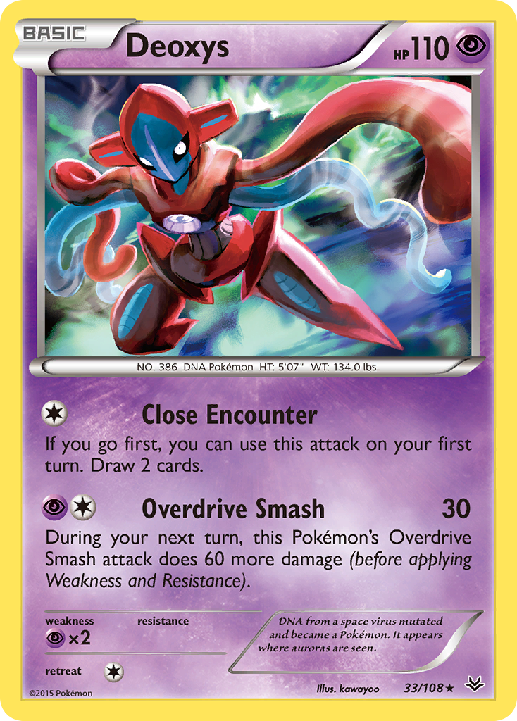 Deoxys – Roaring Skies 33/108 Pokémon card