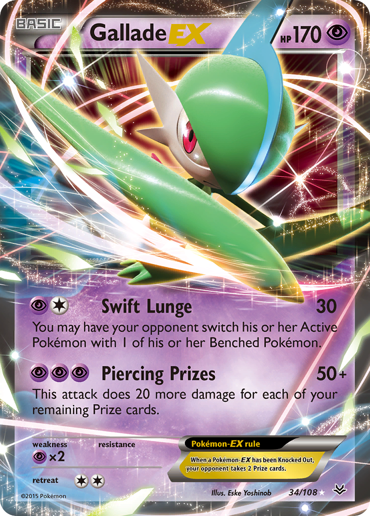 Gallade-EX – Roaring Skies 34/108 Pokémon card