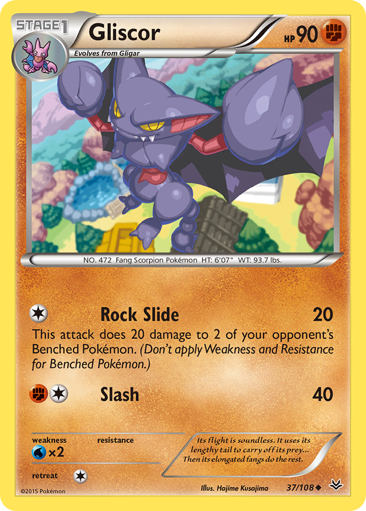 Gliscor – Roaring Skies 37/108 Pokémon card