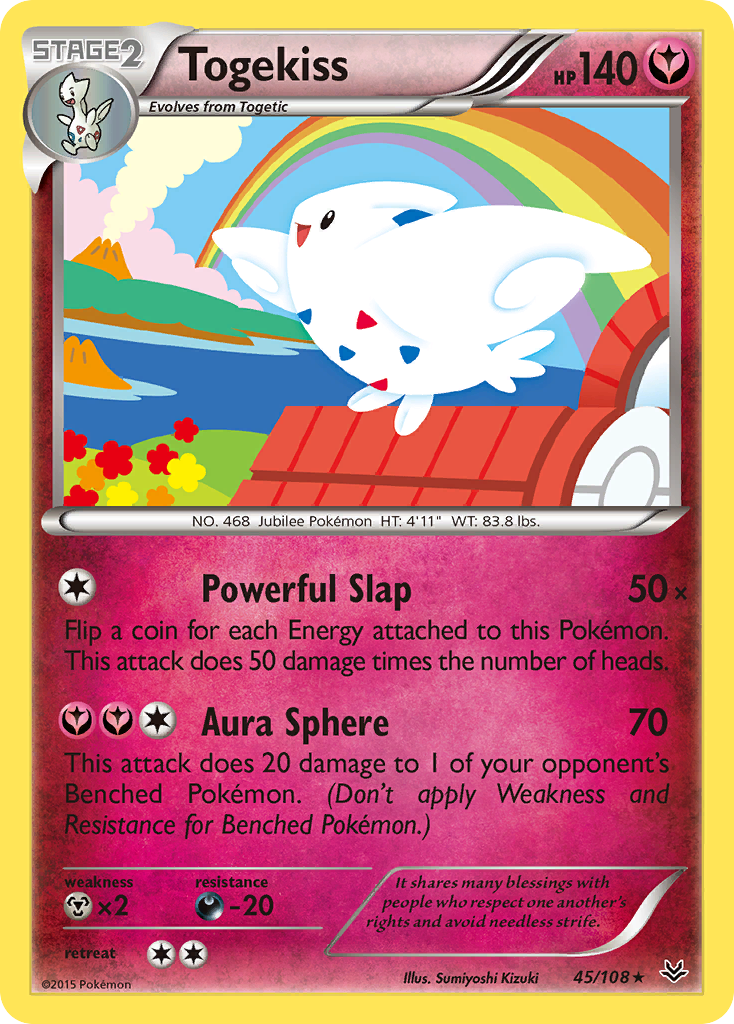 Togekiss – Roaring Skies 45/108 Pokémon card
