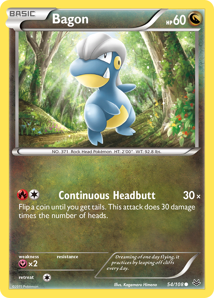 Bagon – Roaring Skies 54/108 Pokémon card