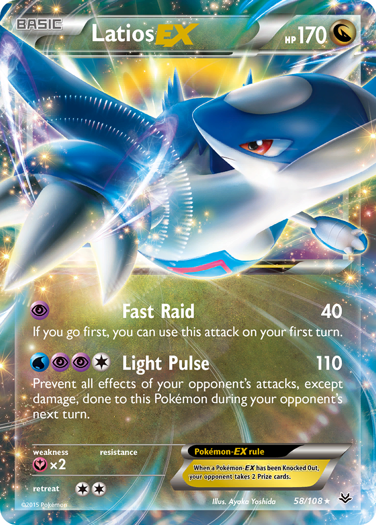 Latios-EX – Roaring Skies 58/108 Pokémon card