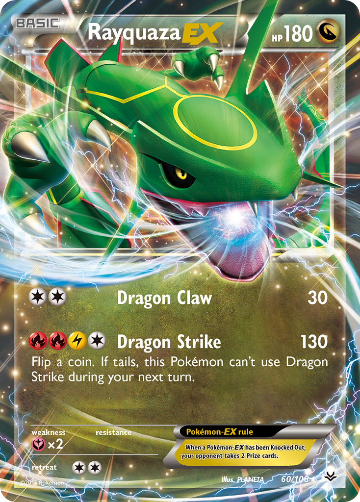 Rayquaza-EX – Roaring Skies 60/108 Pokémon card