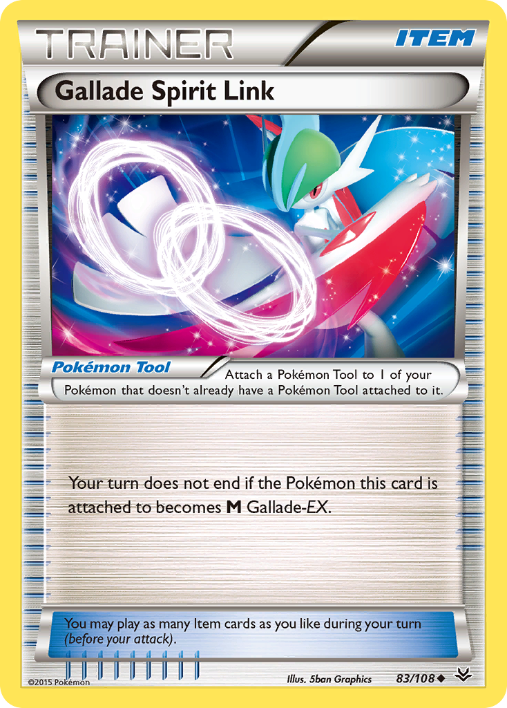 Gallade Spirit Link – Roaring Skies 83/108 Pokémon card