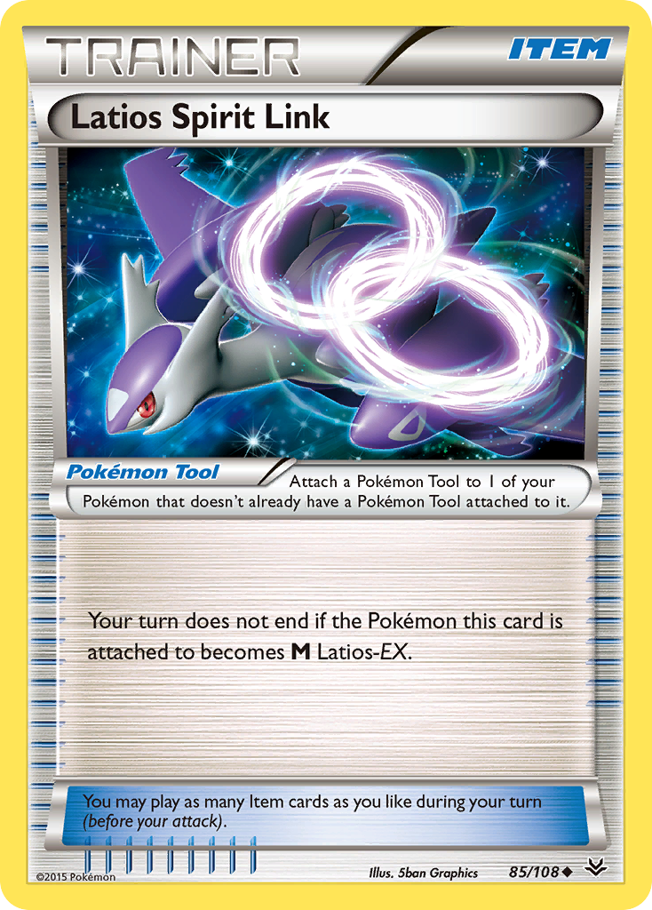 Latios Spirit Link – Roaring Skies 85/108 Pokémon card