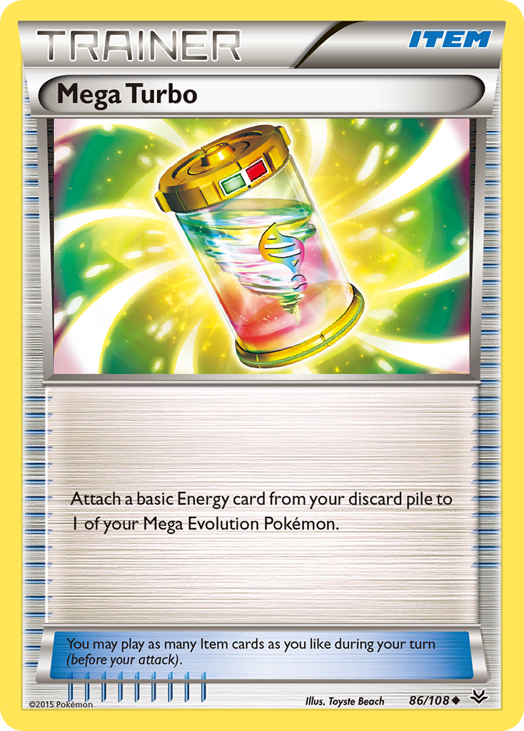 Mega Turbo – Roaring Skies 86/108 Pokémon card