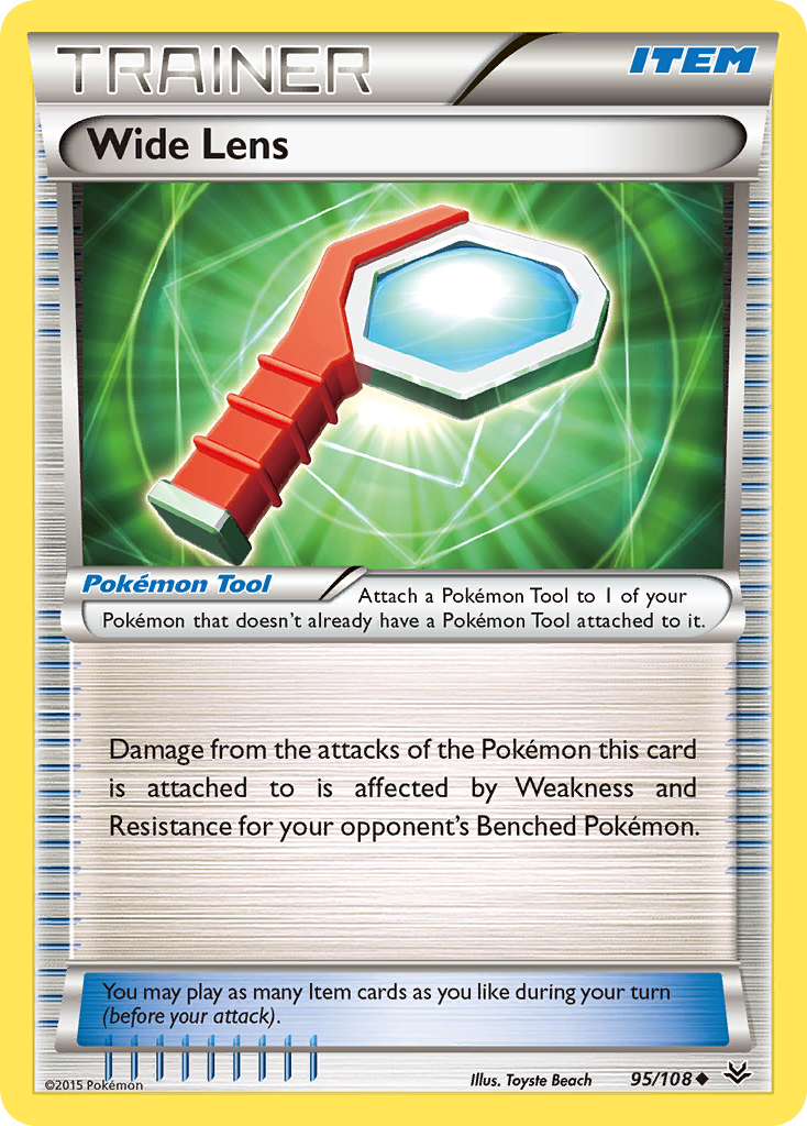 Wide Lens – Roaring Skies 95/108 Pokémon card