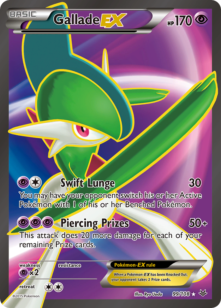 Gallade-EX – Roaring Skies 99/108 Pokémon card